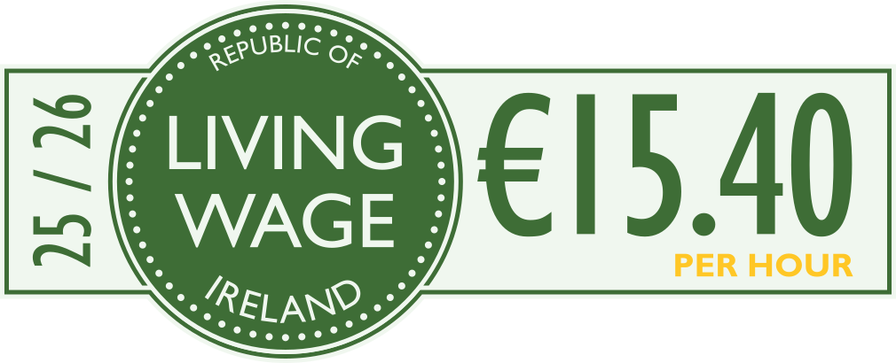 Republic of Ireland - Living Wage €15.40 per hour